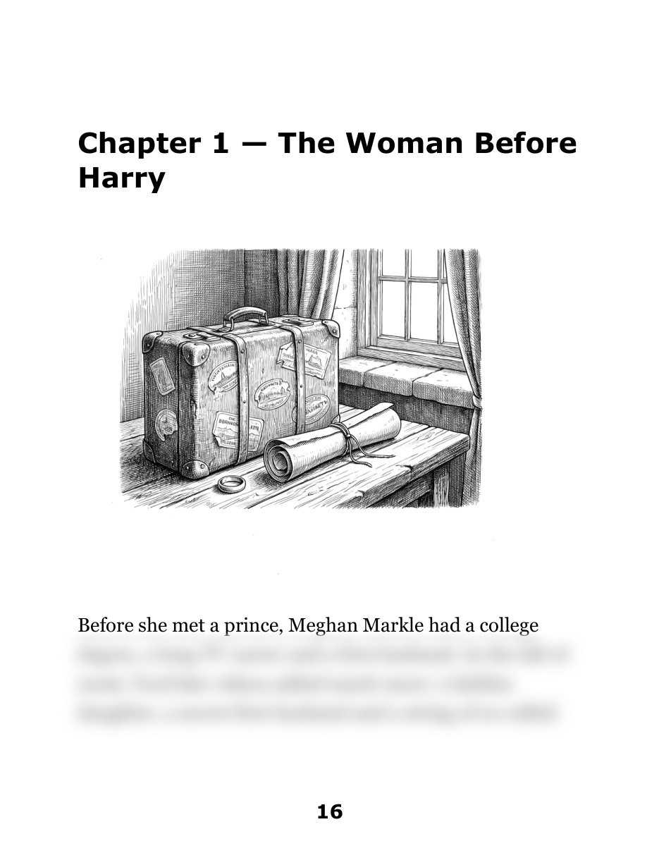The opening page of Chapter 1, with a drawing of a suitcase